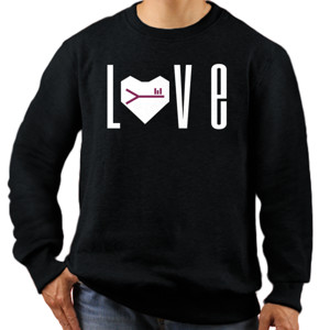 Jaket Sweater Love Purple