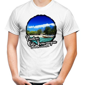 Kaos Pantai Gili Trawangan