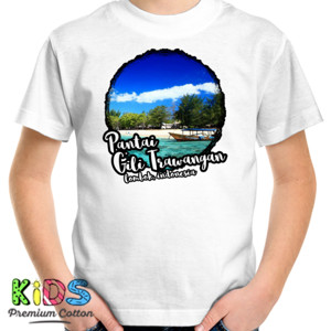 Kaos Pantai Gili Trawangan 