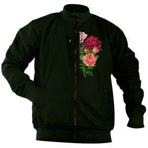 Jaket Bomber Roses Lovers T-Shirt Design