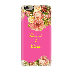 Casing HP Pink Flower Bisa Tambah Nama Casing HP
