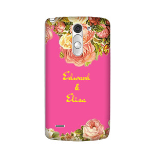Casing HP Pink Flower Bisa Tambah Nama Casing HP