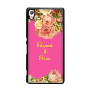 Casing HP Pink Flower Bisa Tambah Nama Casing HP