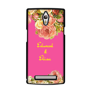 Casing HP Pink Flower Bisa Tambah Nama Casing HP