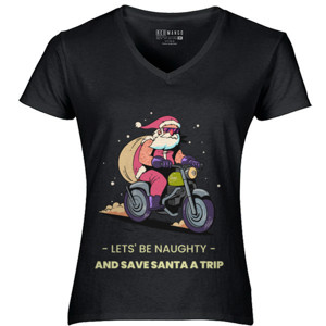 Kaos Lets be naughty - Kaos Natal Lucu