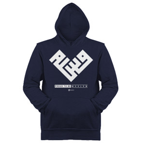 Jaket Hoodie Proud to be a Moslem - Versi kufi