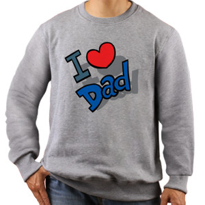Jaket Sweater I Love Dad