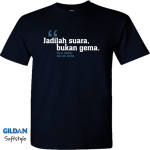 Kaos Jadila suara bukan gema