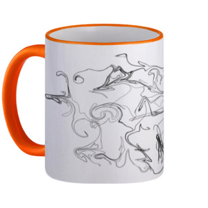 Mug design abstrak mug