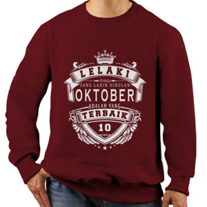Jaket Sweater T-SHIRT LELAKI TERBAIK OKTOBER - D2