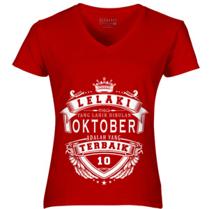 Kaos T-SHIRT LELAKI TERBAIK OKTOBER - D2
