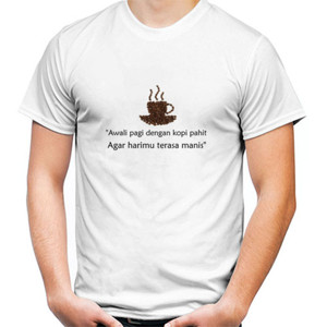 Kaos Kaos Quote Putih Red Mango