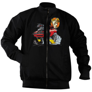 Jaket Bomber Kaos Evil Car (SB32G)