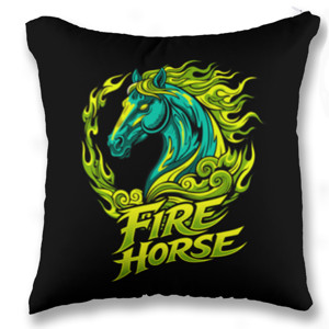 Bantal Fire Horse T-Shirt | Flaming Horse Artwork | Stree