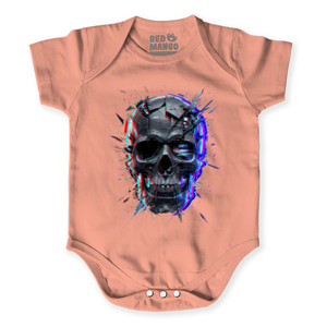 Baby Jumper Kaos Skull 3D Crack Poly Soft Navy