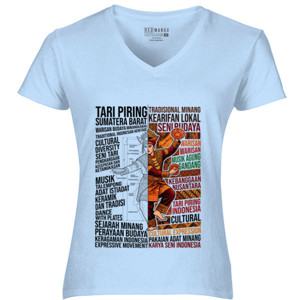 Kaos Kaos Seni Budaya Tari Piring Sumatra Barat