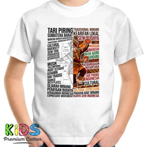 Kaos Kaos Seni Budaya Tari Piring Sumatra Barat