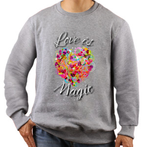 Jaket Sweater Love is Magic