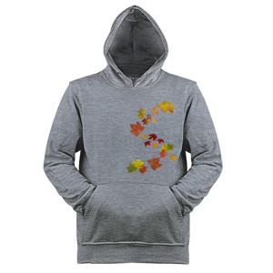 Jaket Hoodie Rangkaian daun
