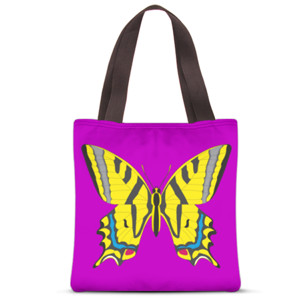 Tas Tote Fullprint Kupu-Kupu