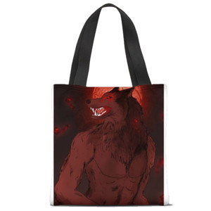 Tas Tote Fullprint Hati wolf