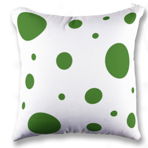 Bantal polcadot hijau
