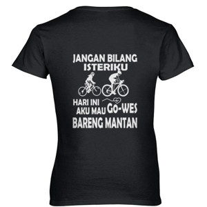 Kaos kaos Pria Pencinta Sepeda Jangan Design Belakang 