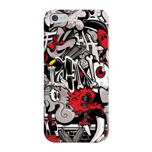 Casing HP Motif Graffiti Merah Putih Hitam Casing HP