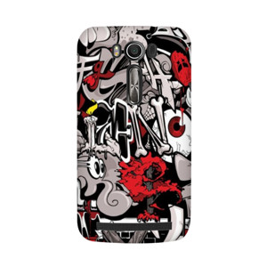 Casing HP Motif Graffiti Merah Putih Hitam Casing HP