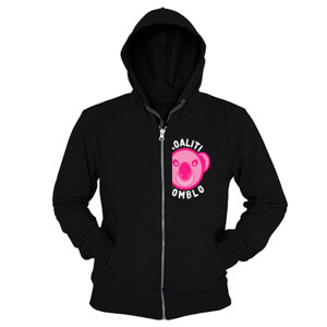 Hoodie Zipper Lucu Jomblo Koaliti Jomblo Pink Koala