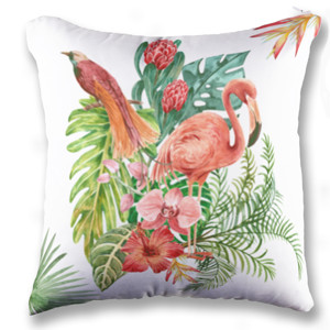 Bantal Beige and Green Aesthetic Floral 