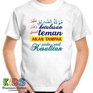 Kaos Ketulusan Teman Akan Tampak Pada Saat Kesulitan