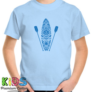 Kaos  Dayung dan papan selancar