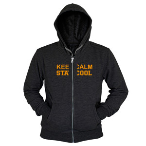 Hoodie Zipper Keep Calm Stay Cool