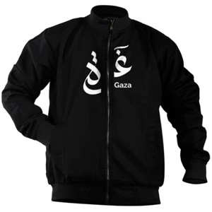 Jaket Bomber KAOS PALESTINA - GAZA ARABIC