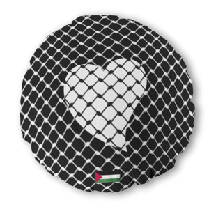 Bantal Bulat Keffiyeh Hati RG0038