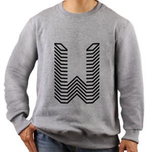Jaket Sweater Logo huruf W gamer