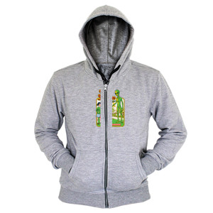 Hoodie Zipper Funny Alien