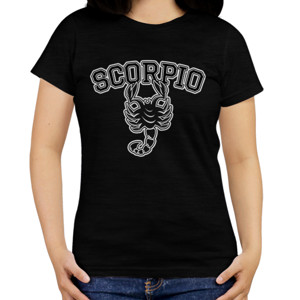 Kaos Zodiak Scorpio Hitam