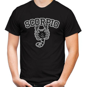 Kaos Zodiak Scorpio Hitam