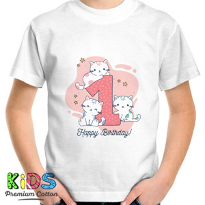 Kaos Kaos Anak First Happy Birthday