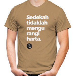 Kaos Sedkah Tidak Mengurangi Harta