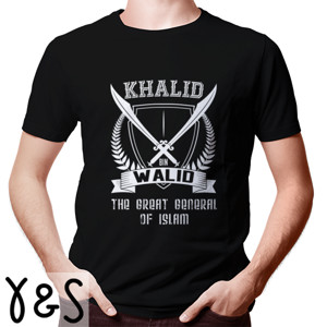 Kaos Kaos Khalid bin Walid White Color