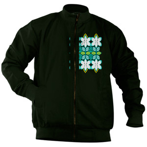 Jaket Bomber Bunga