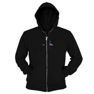Hoodie Zipper Purple Heart