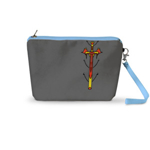 Pouch Trapesium Red sword