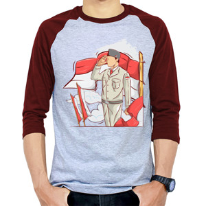 Kaos Raglan Indonesia Independence Day