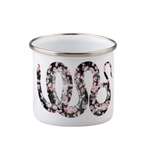 Mug Enamel A Snake of Flowers