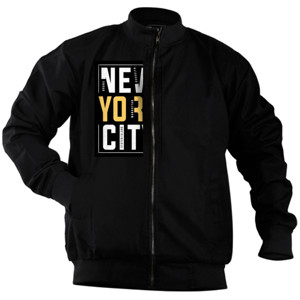 Jaket Bomber New York City Yellow