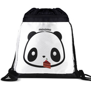 Tas Serut tas gambarnya panda lagi makan minimu